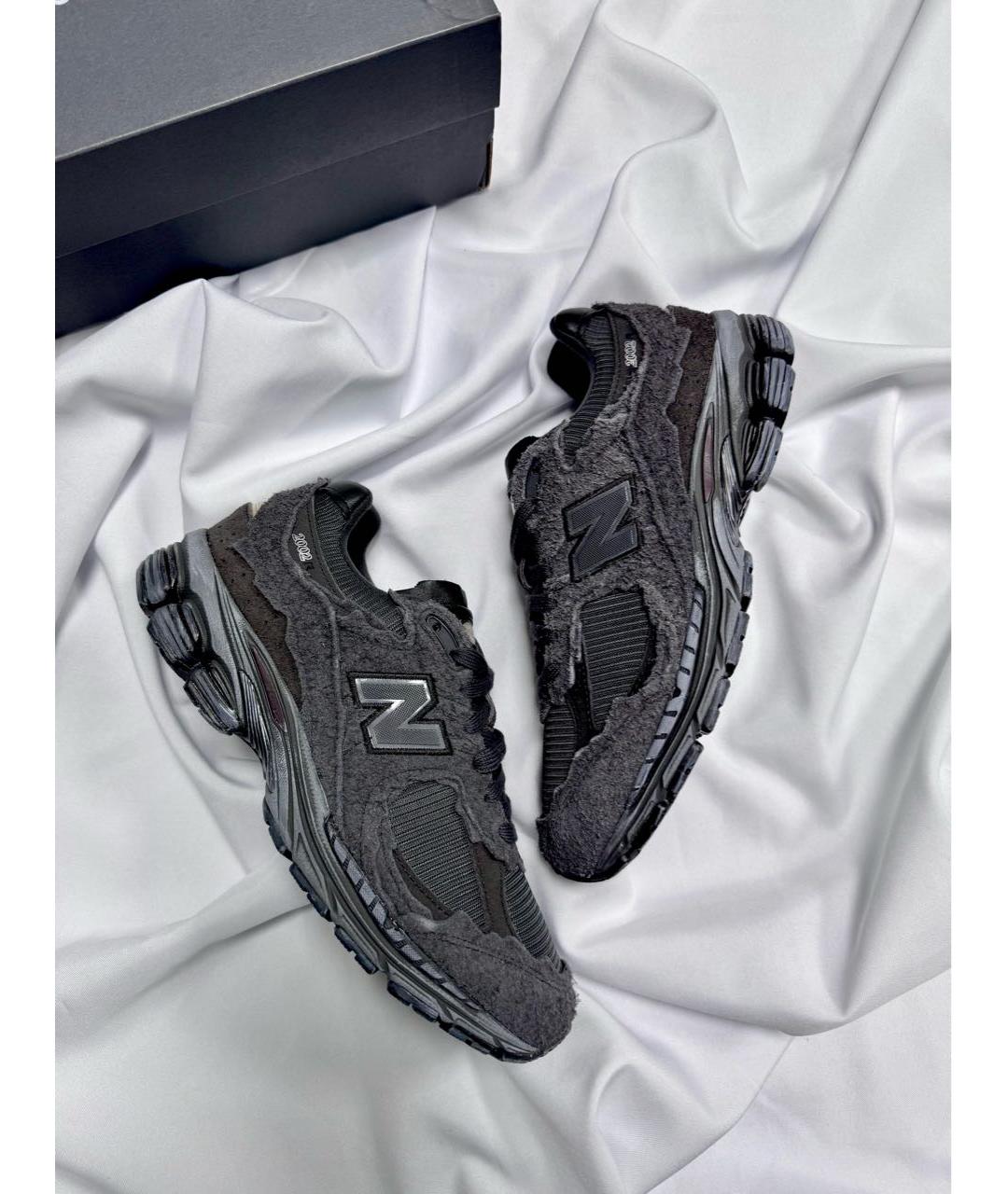 NEW BALANCE Черные замшевые низкие кроссовки / кеды, фото 3