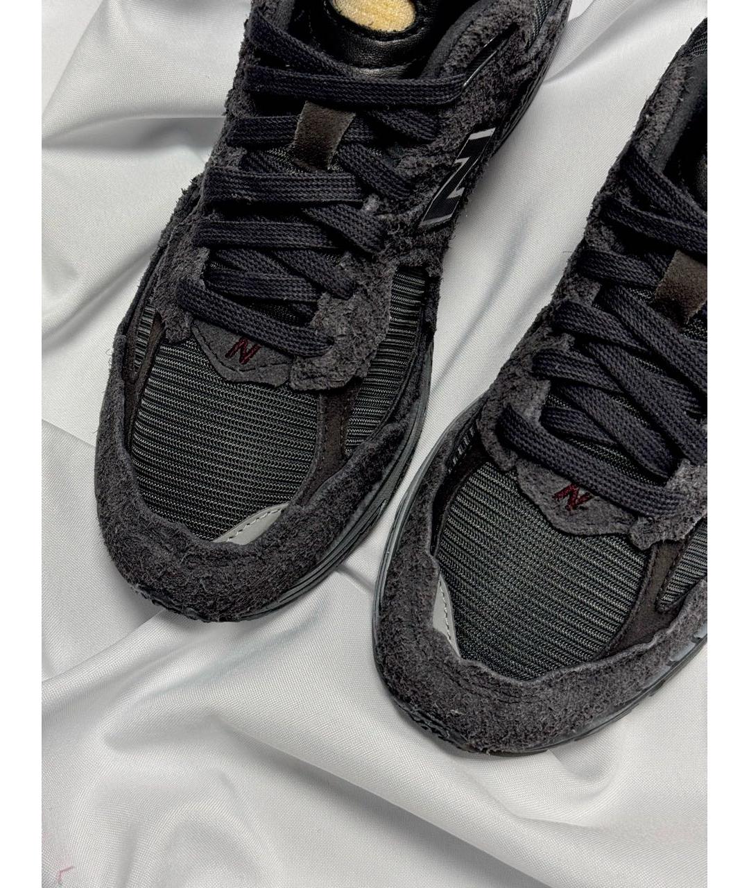 NEW BALANCE Черные замшевые низкие кроссовки / кеды, фото 5