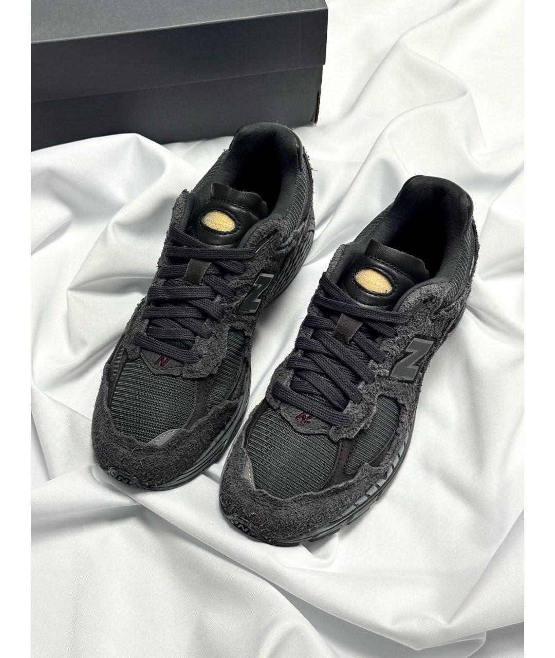 NEW BALANCE Черные замшевые низкие кроссовки / кеды, фото 4