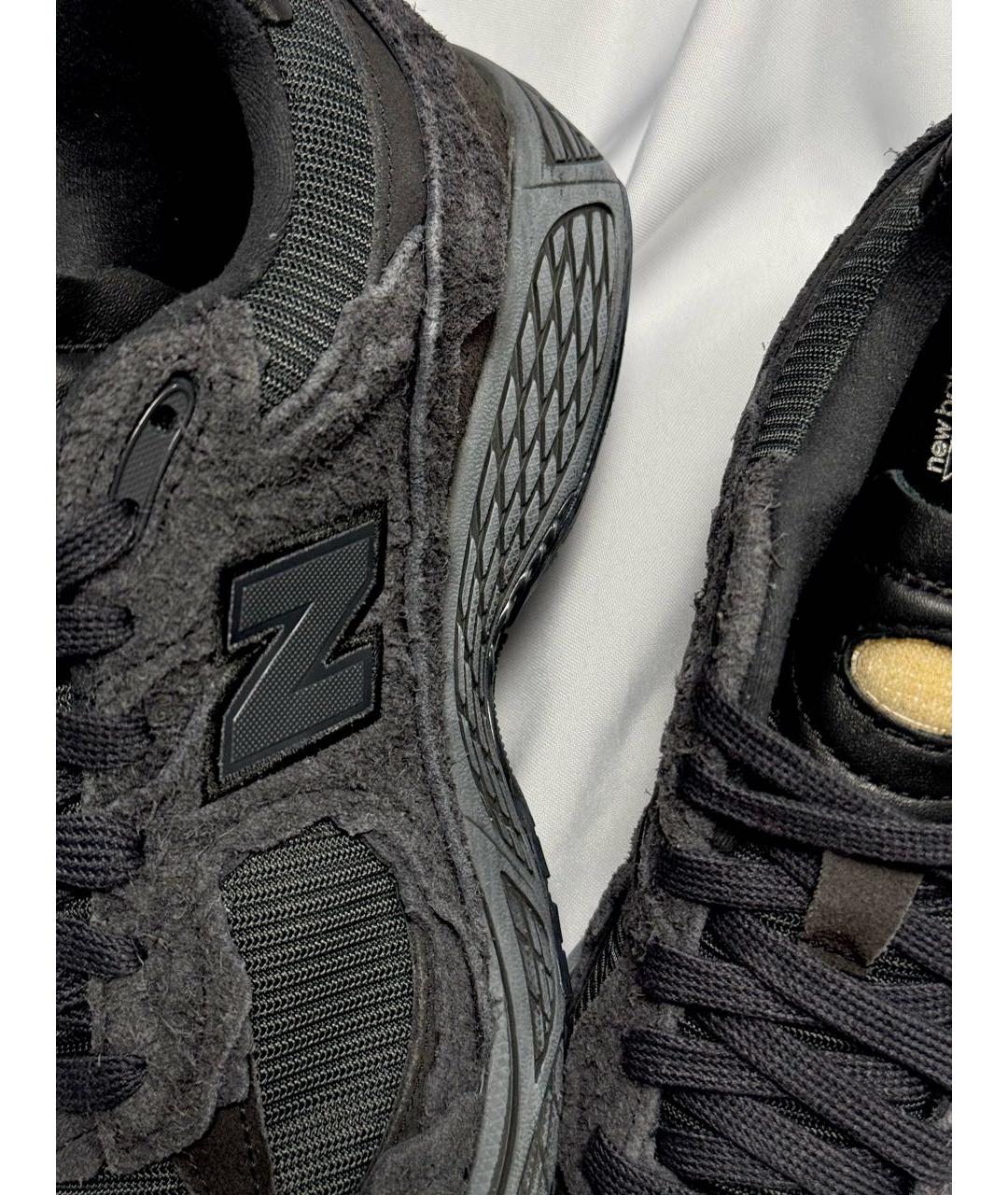 NEW BALANCE Черные замшевые низкие кроссовки / кеды, фото 7
