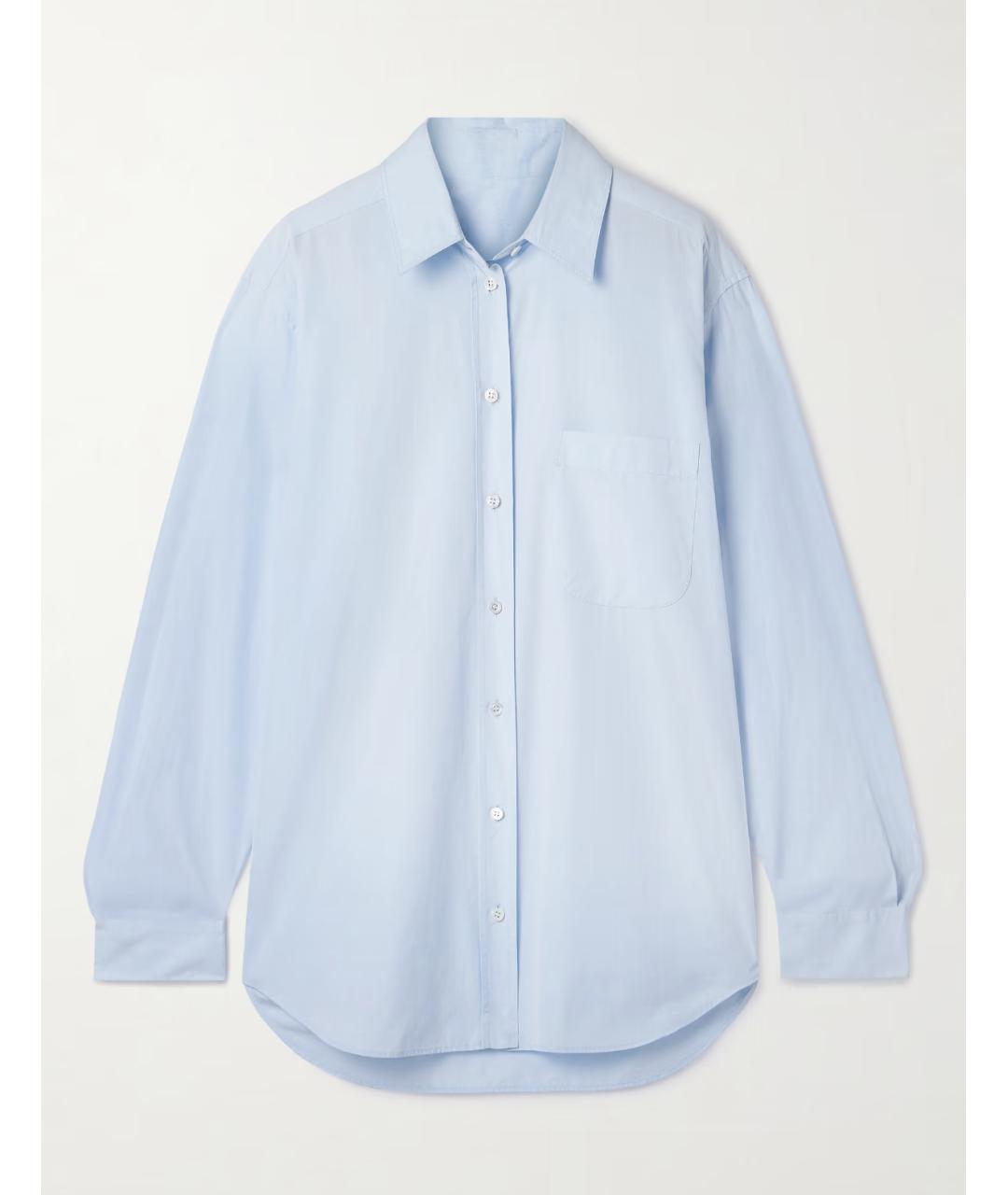 THE ROW Голубая хлопковая рубашка, фото 4