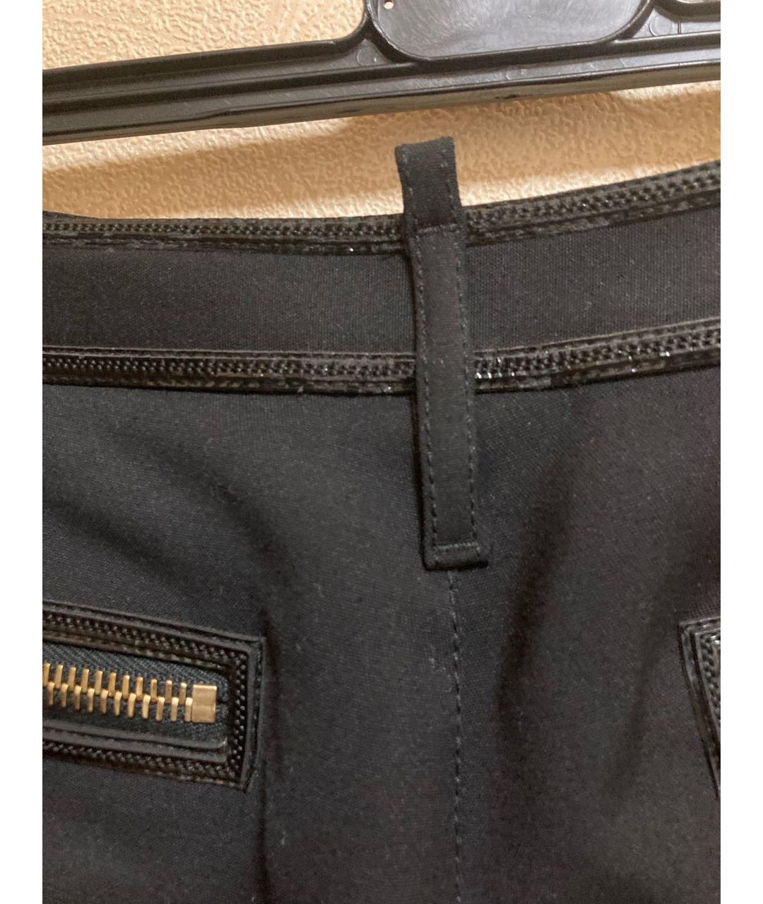 DSQUARED2 Черная шерстяная юбка миди, фото 6