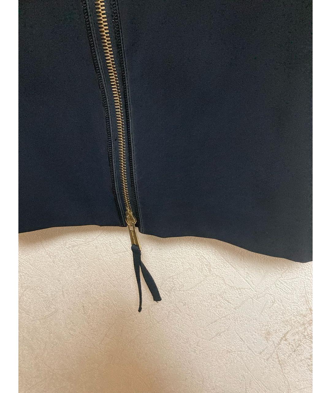 DSQUARED2 Черная шерстяная юбка миди, фото 4