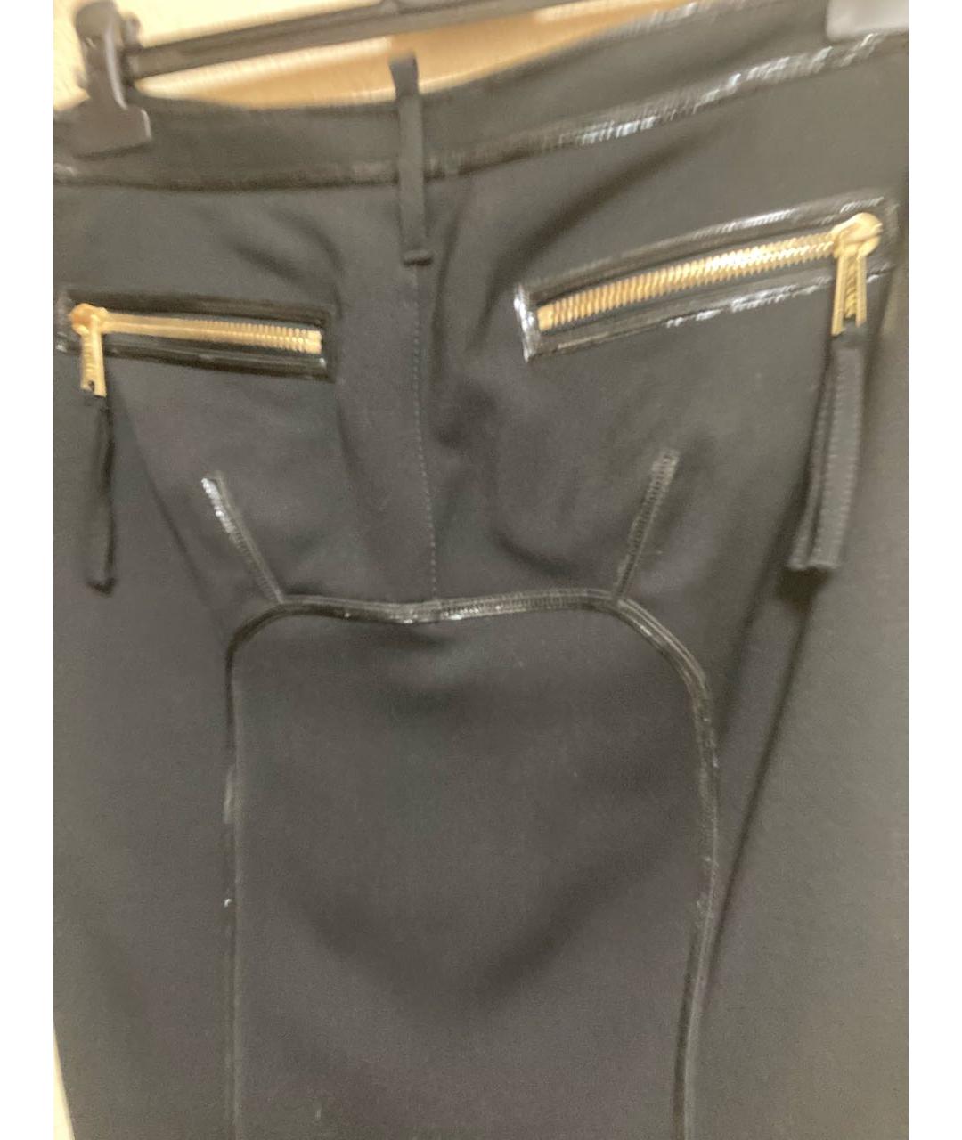 DSQUARED2 Черная шерстяная юбка миди, фото 5