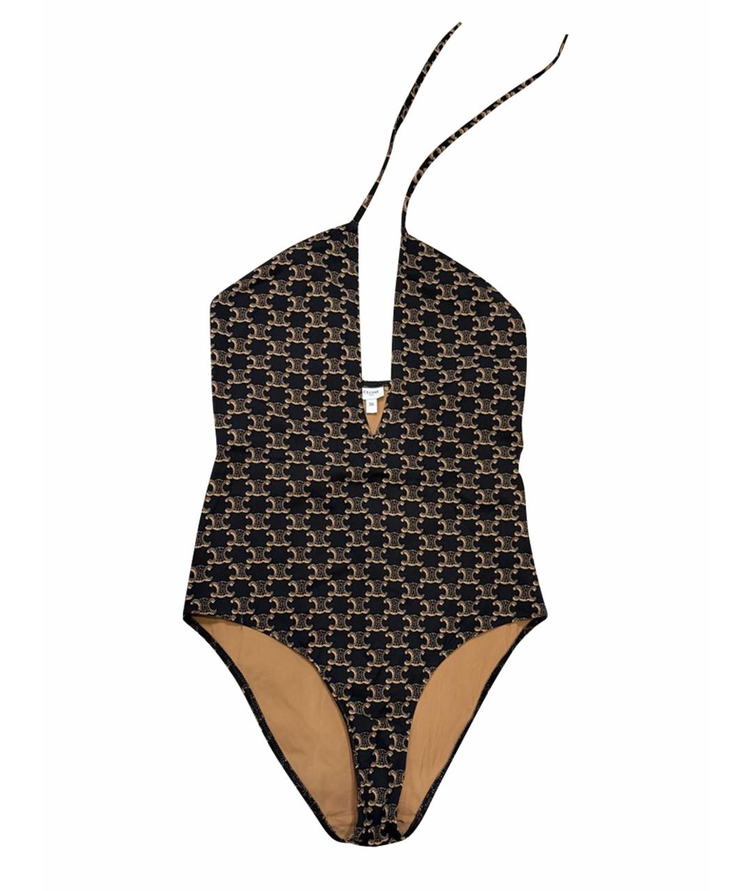 CELINE Коричневый купальник, фото 1