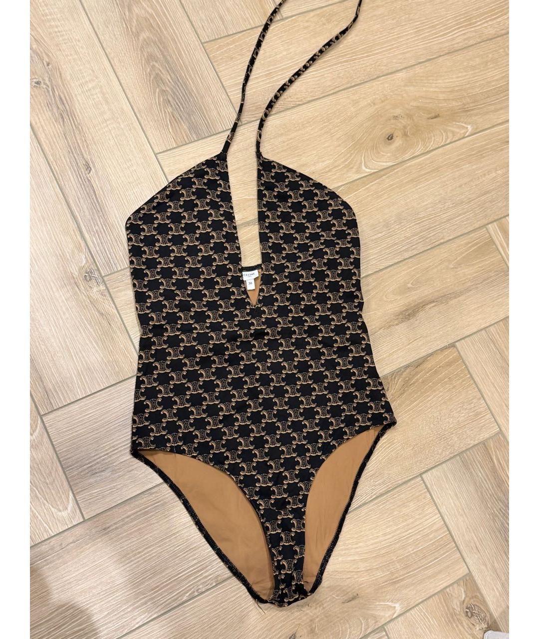 CELINE Коричневый купальник, фото 5