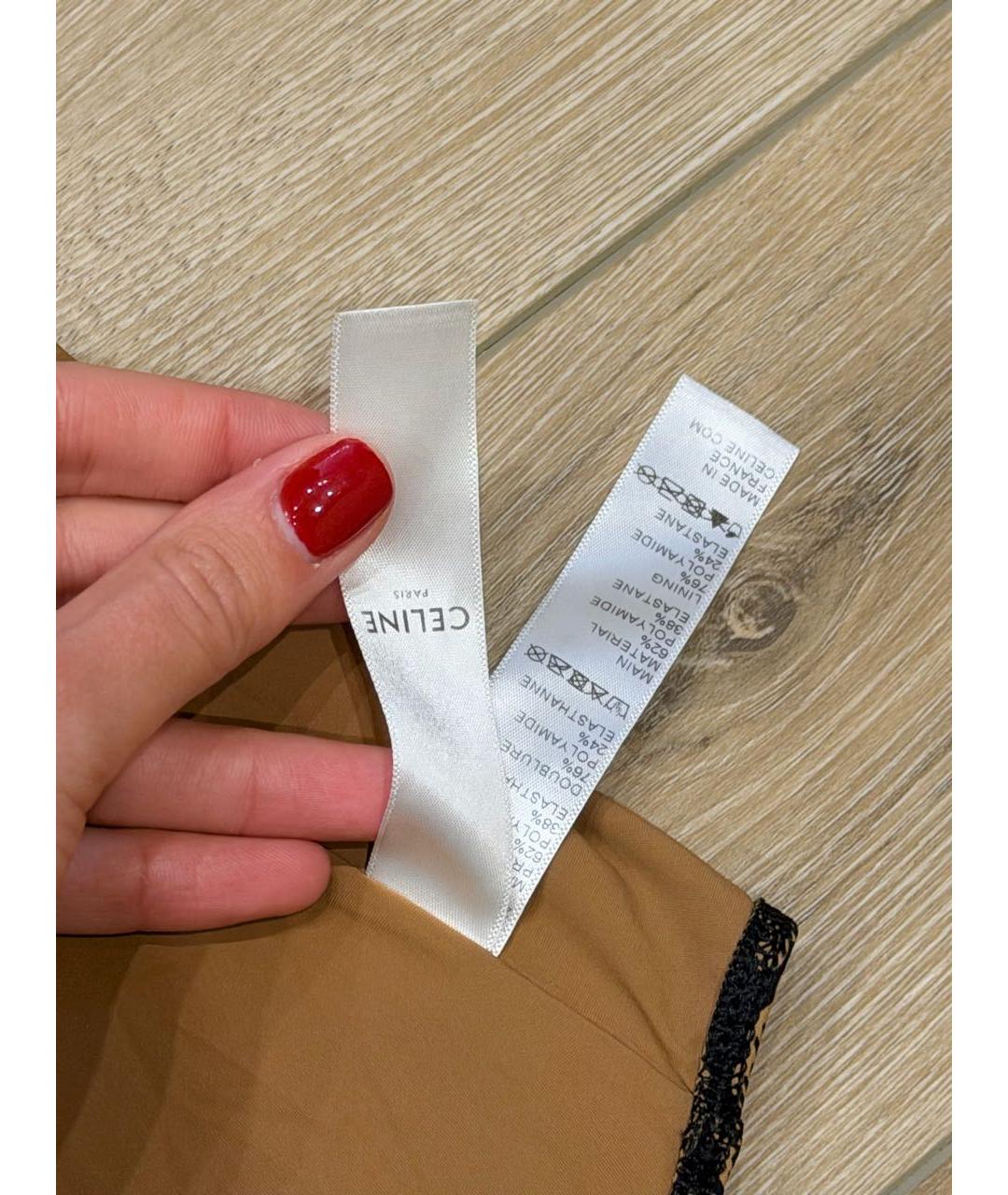 CELINE Коричневый купальник, фото 4