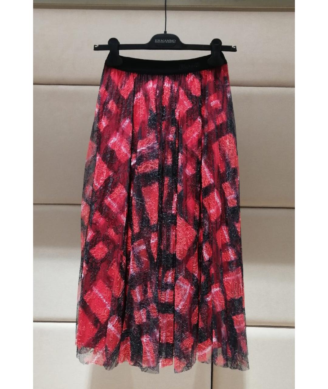 ERMANNO SCERVINO Красная юбка миди, фото 3