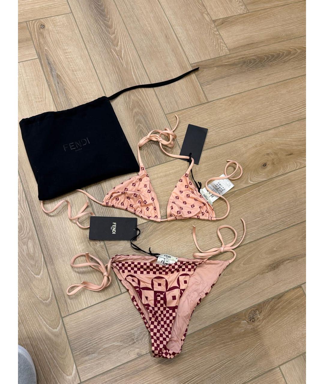 FENDI Розовый купальник, фото 4
