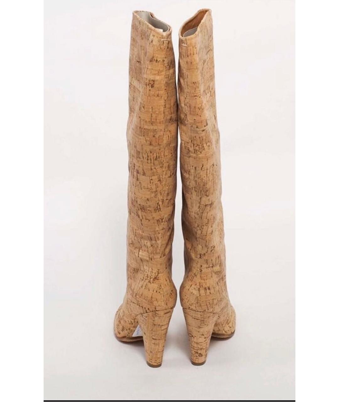 MM6 MAISON MARGIELA Бежевые сапоги, фото 3