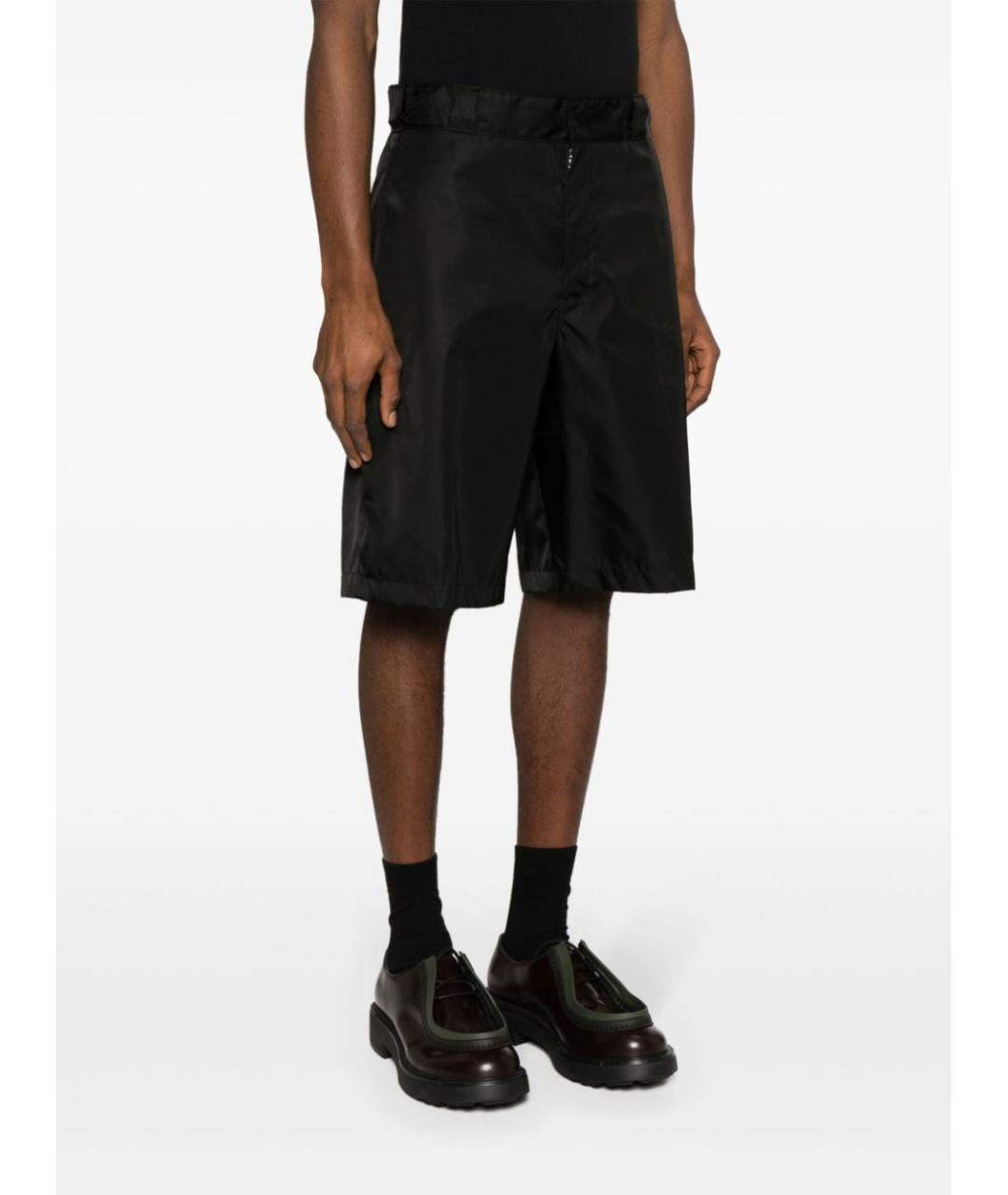 PRADA Черные полиамидовые шорты, фото 2