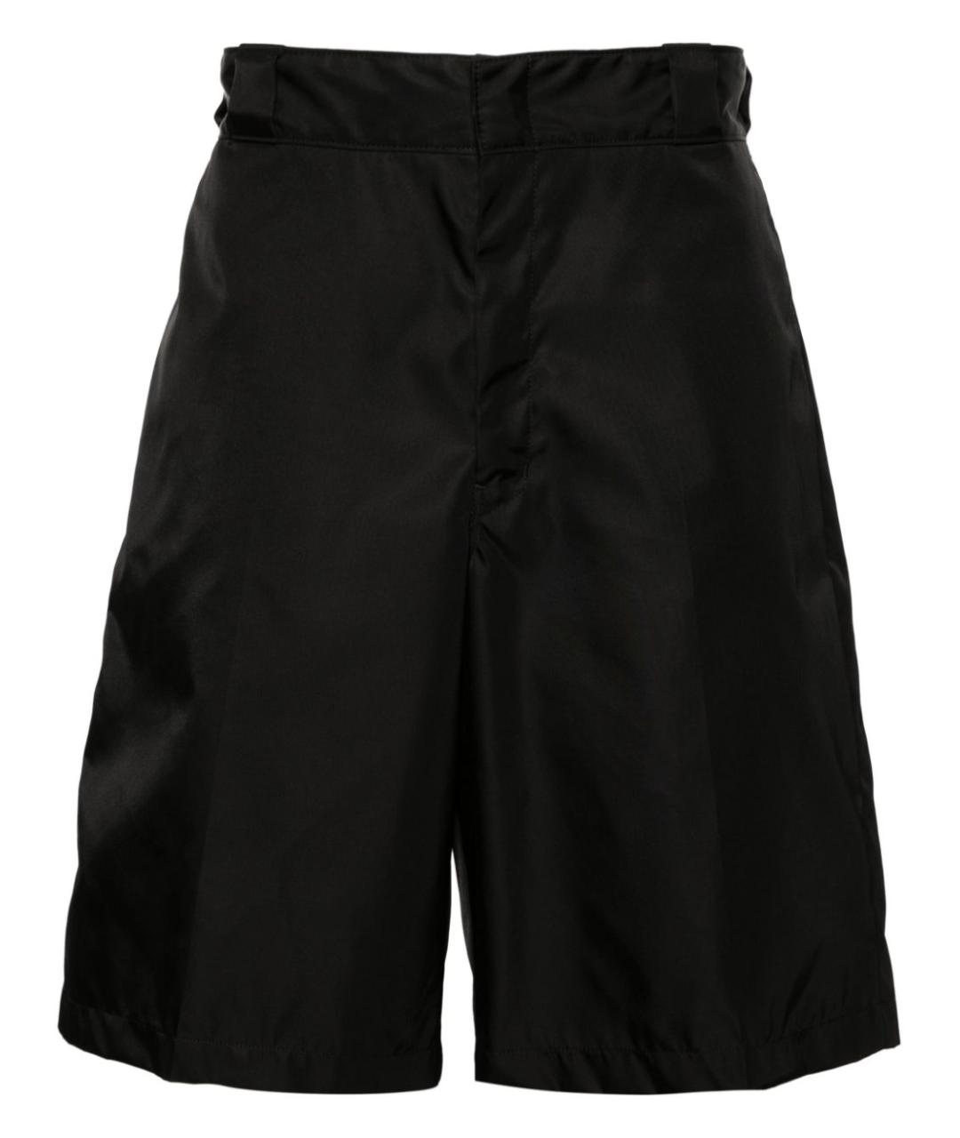 PRADA Черные полиамидовые шорты, фото 1