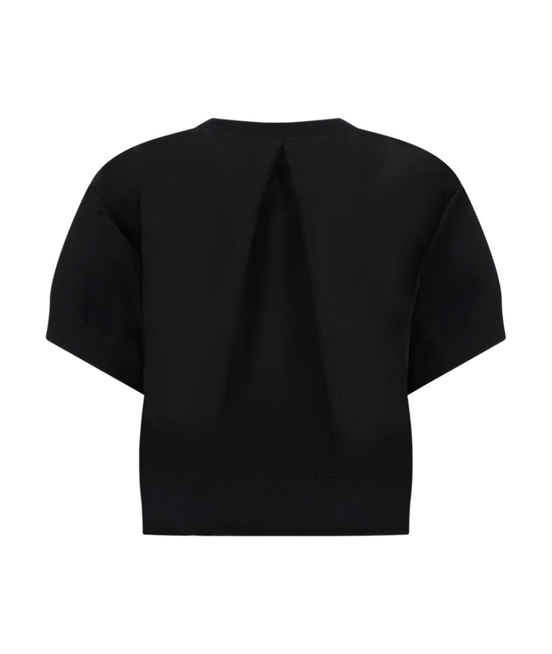 SACAI Черный хлопковый джемпер / свитер, фото 2