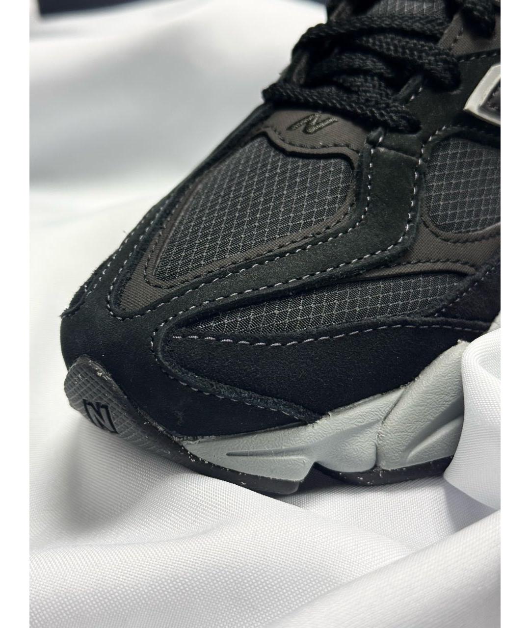 NEW BALANCE Черные кожаные низкие кроссовки / кеды, фото 8