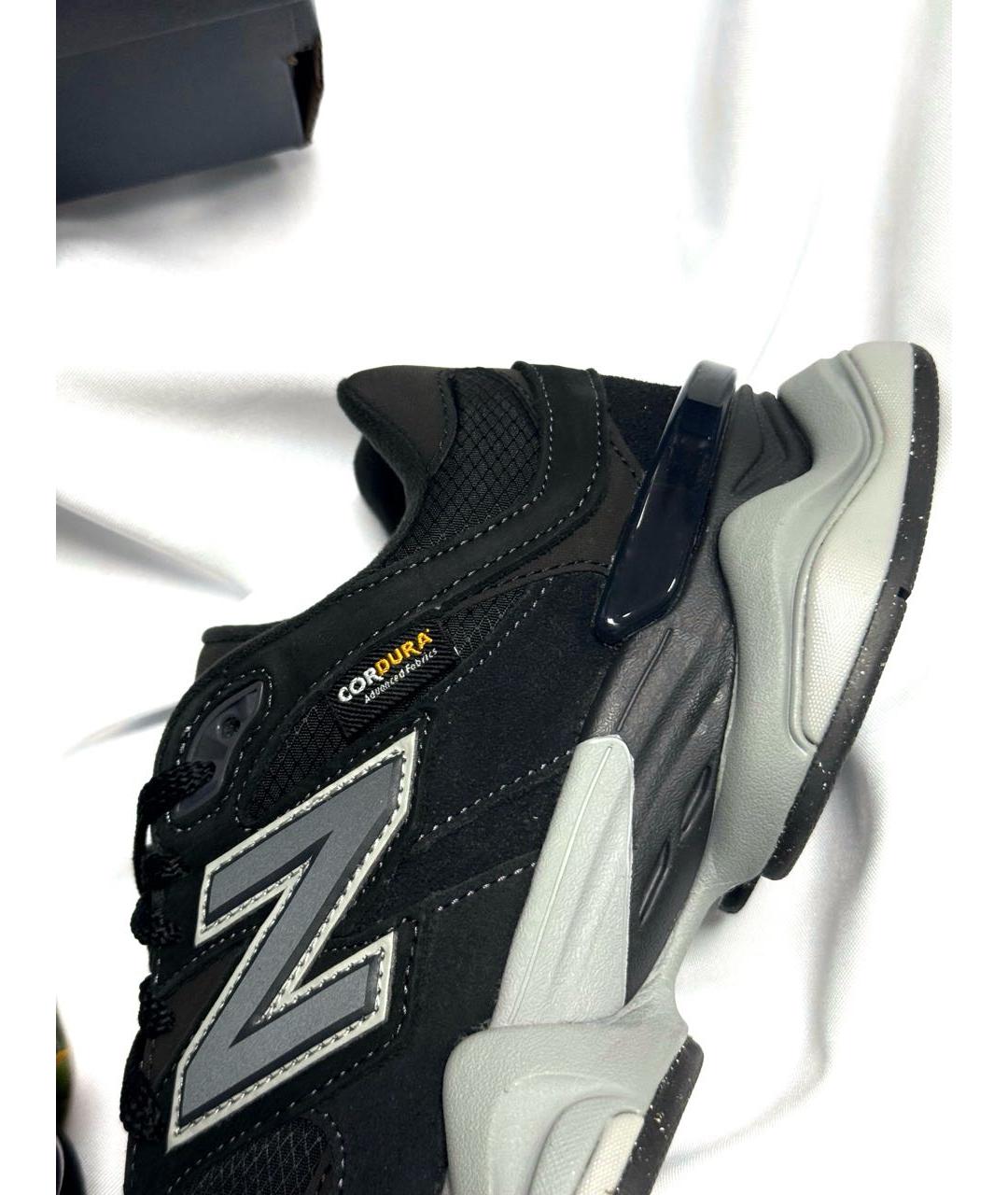 NEW BALANCE Черные кожаные низкие кроссовки / кеды, фото 7