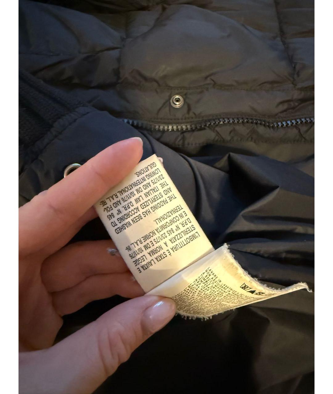 EMPORIO ARMANI Черный пуховик, фото 7