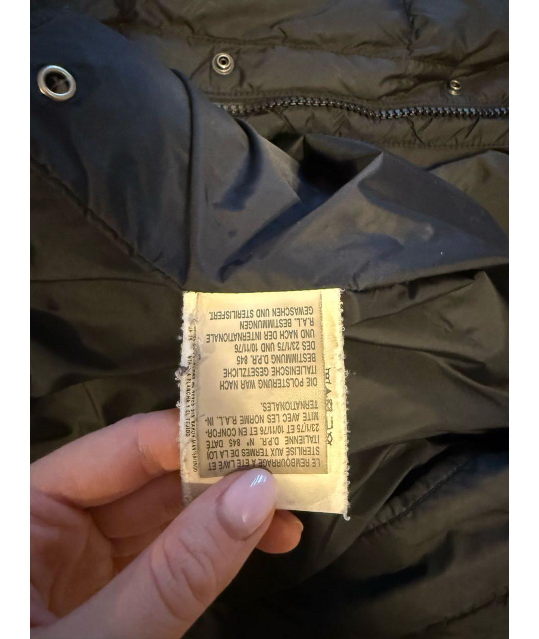 EMPORIO ARMANI Черный пуховик, фото 6