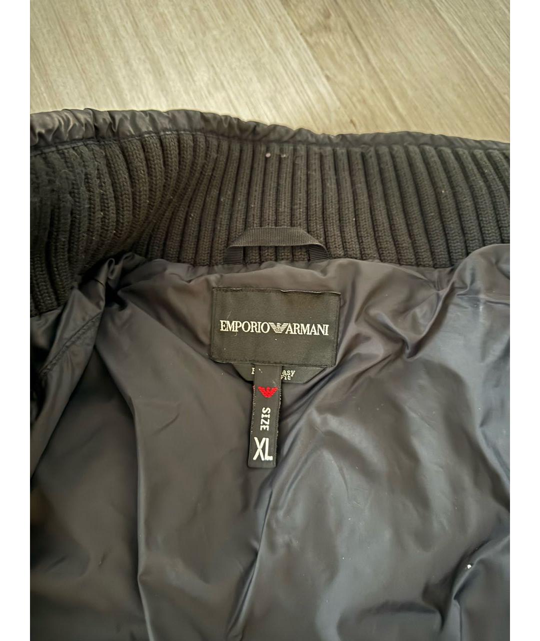 EMPORIO ARMANI Черный пуховик, фото 5