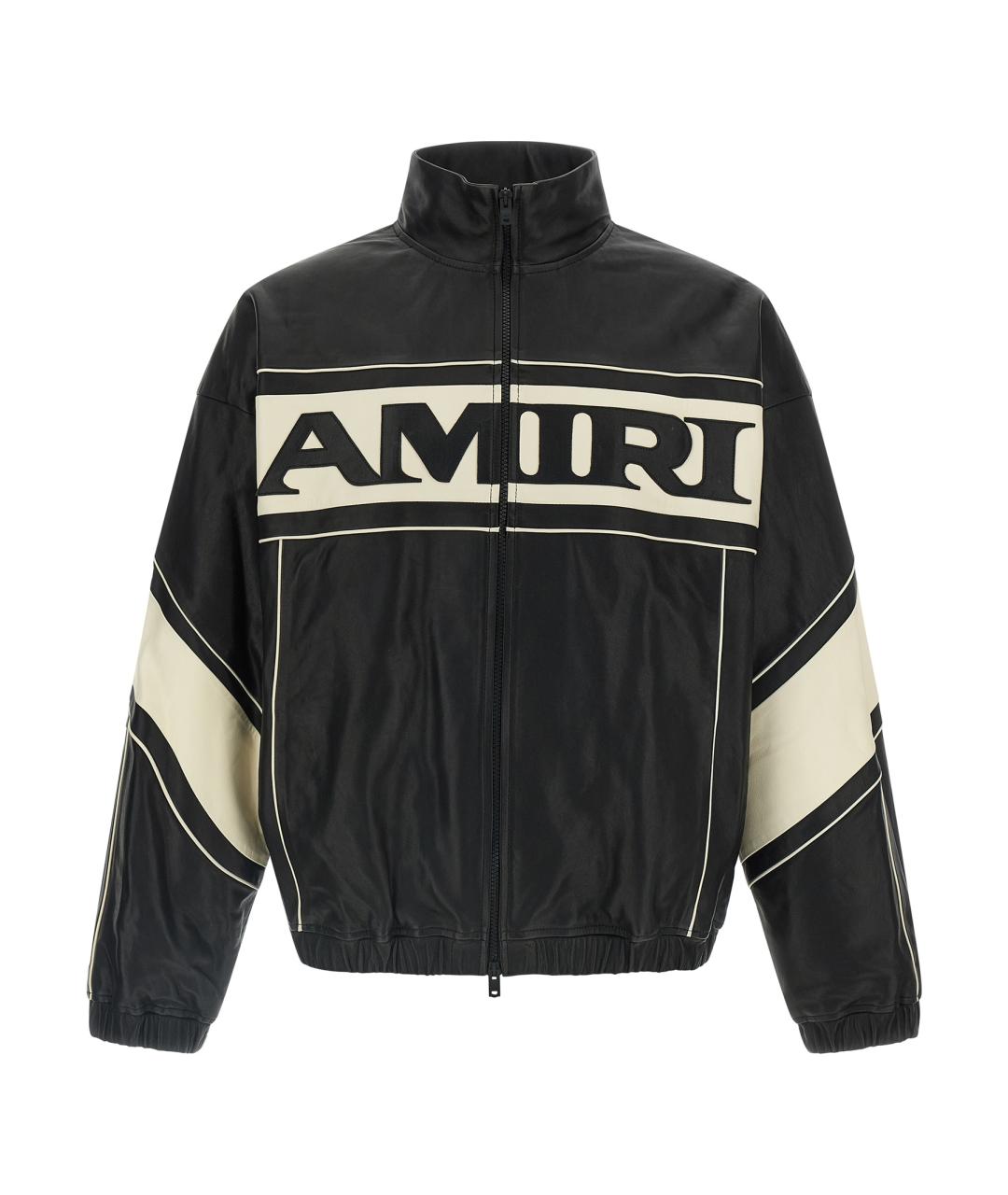 AMIRI Черная кожаная куртка, фото 1