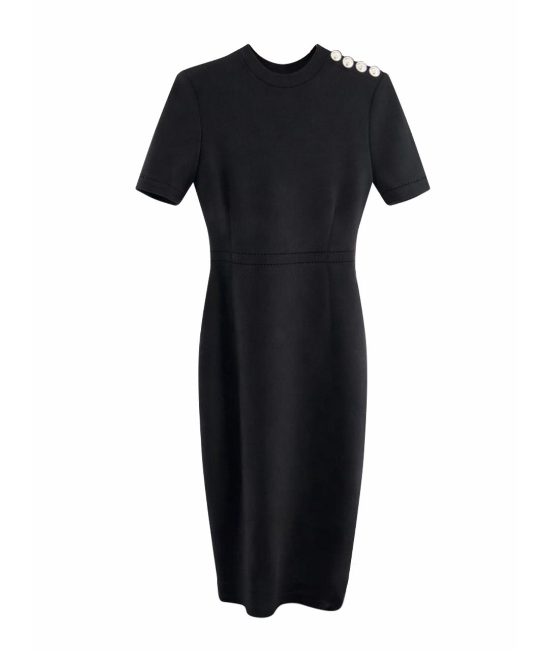 BALMAIN Черное вискозное платье, фото 1