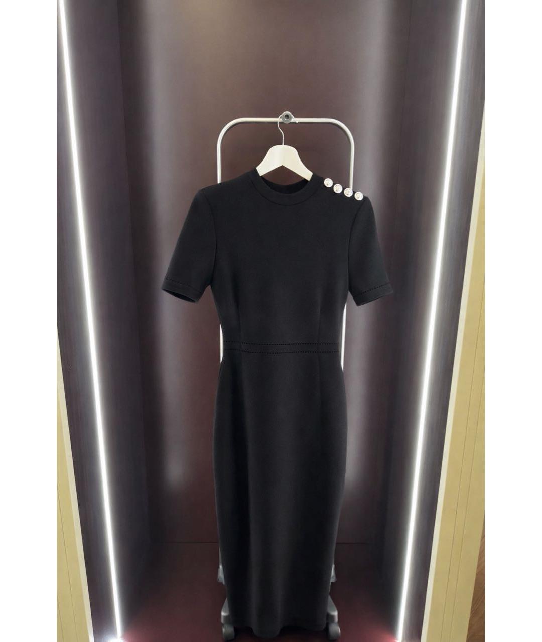 BALMAIN Черное вискозное платье, фото 3