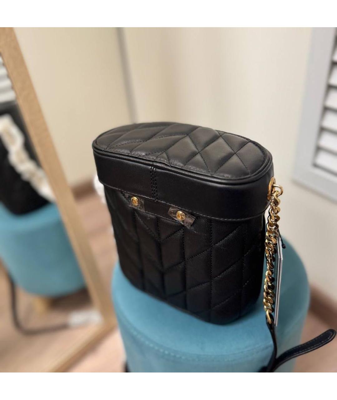 KARL LAGERFELD Черная кожаная сумка через плечо, фото 5