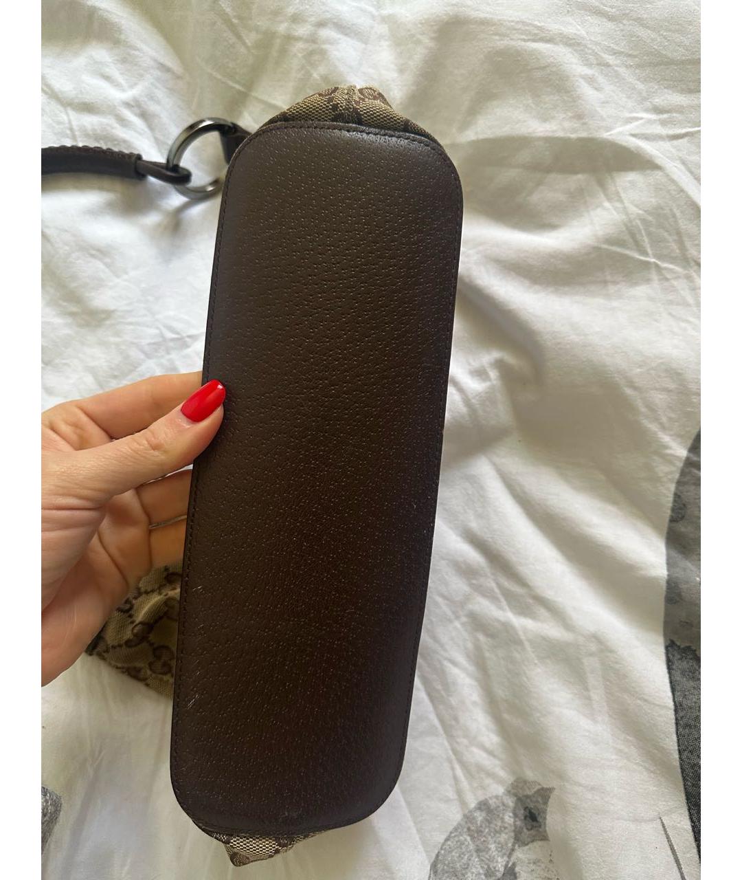 GUCCI Коричневая сумка с короткими ручками, фото 2