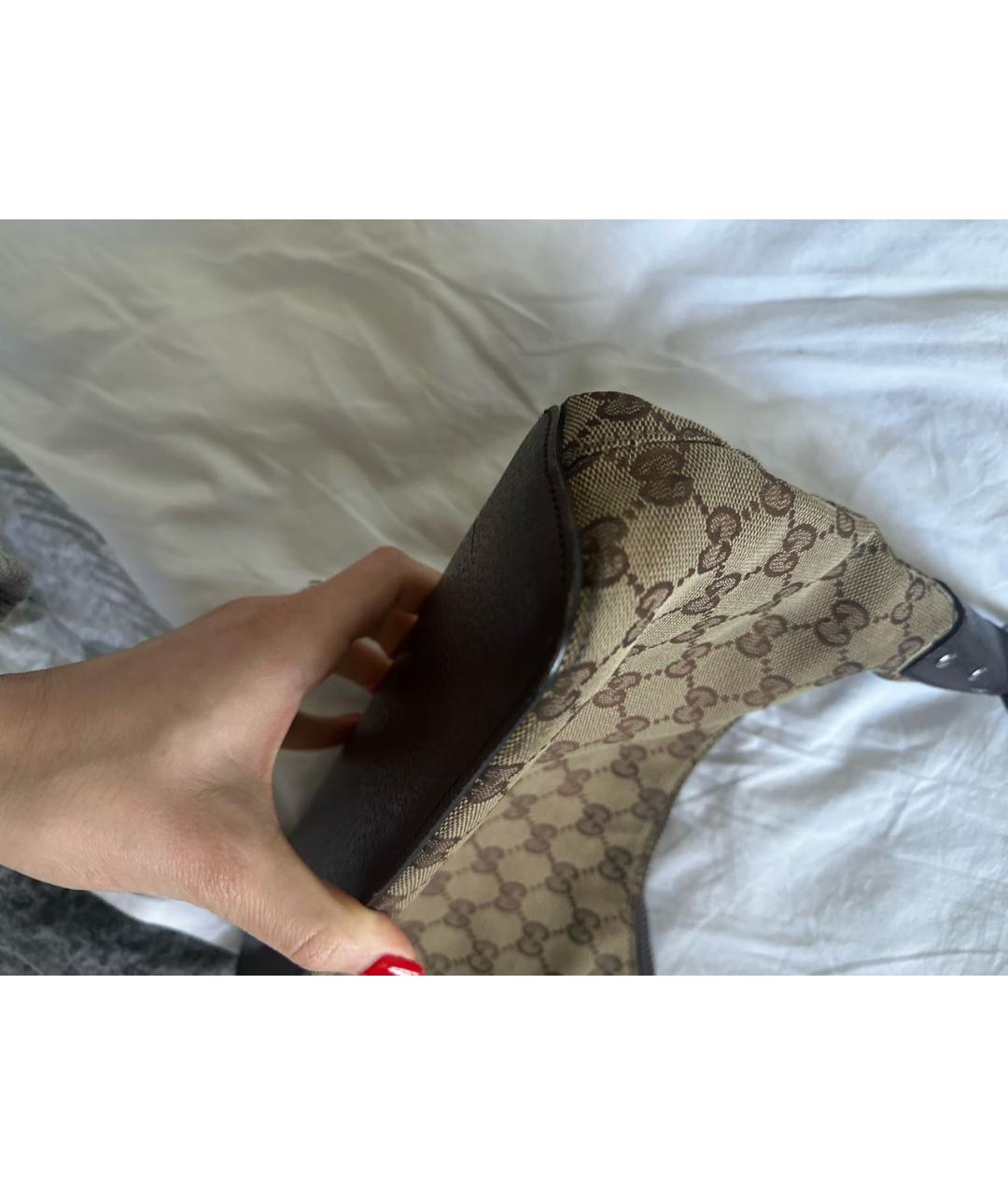 GUCCI Коричневая сумка с короткими ручками, фото 5