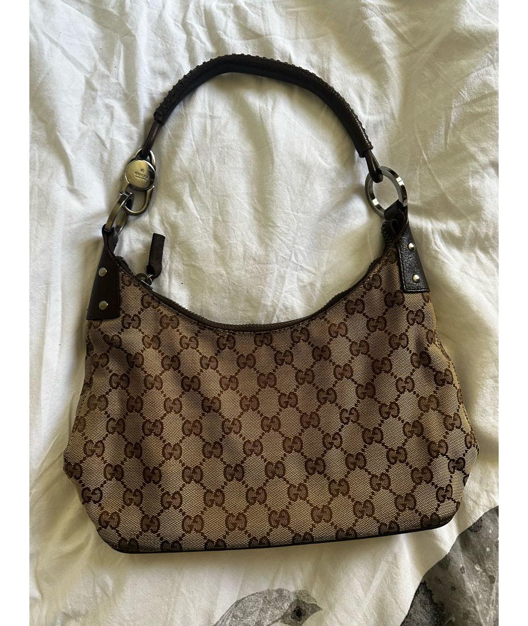 GUCCI Коричневая сумка с короткими ручками, фото 9