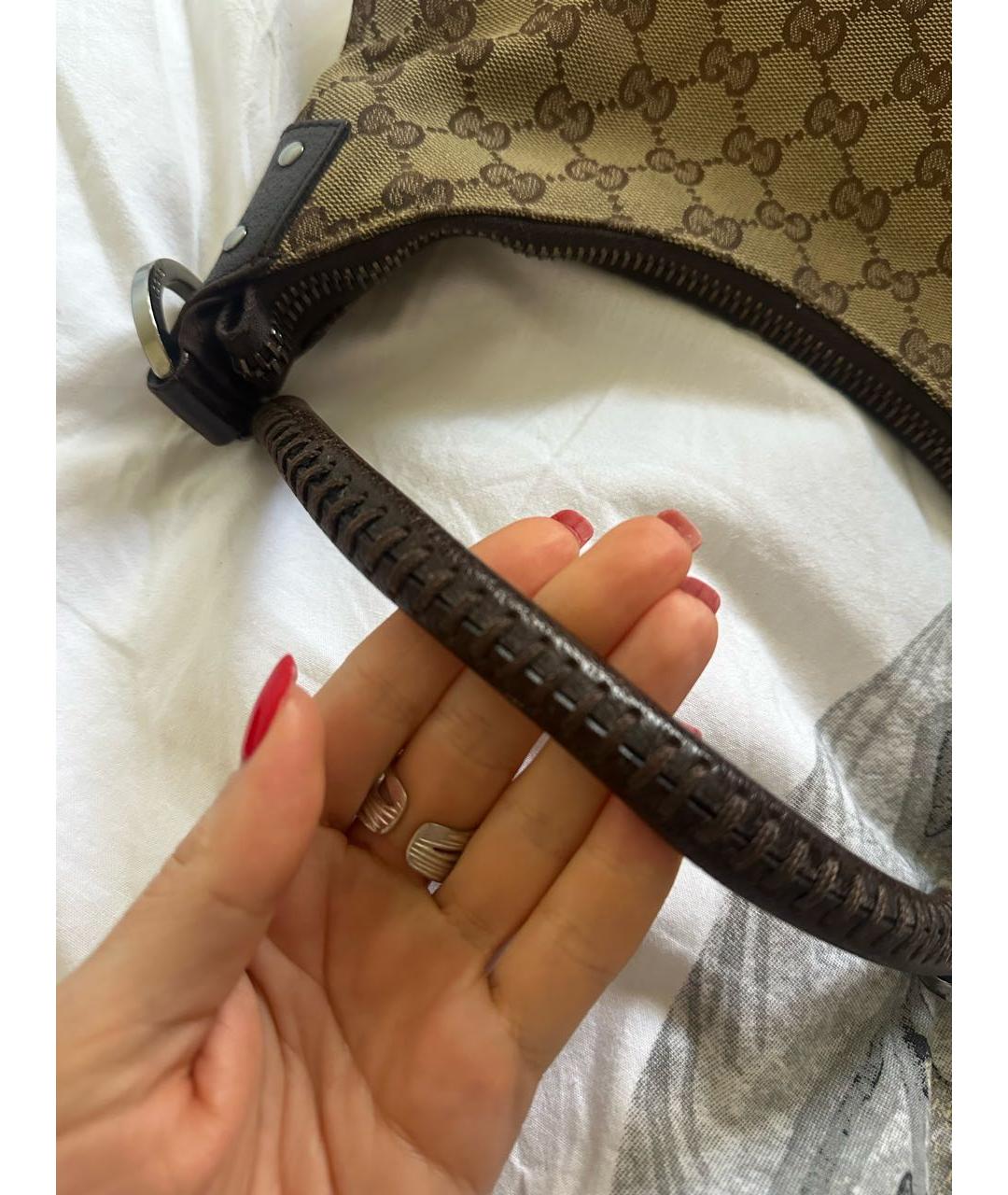 GUCCI Коричневая сумка с короткими ручками, фото 8