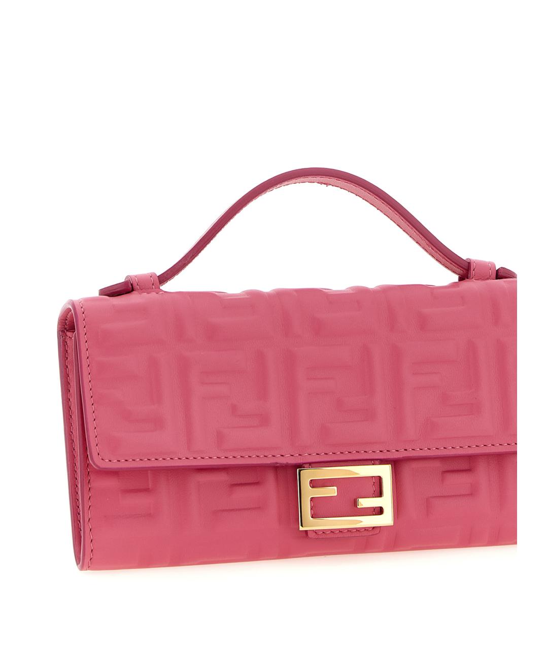FENDI Фуксия кожаный кошелек, фото 3