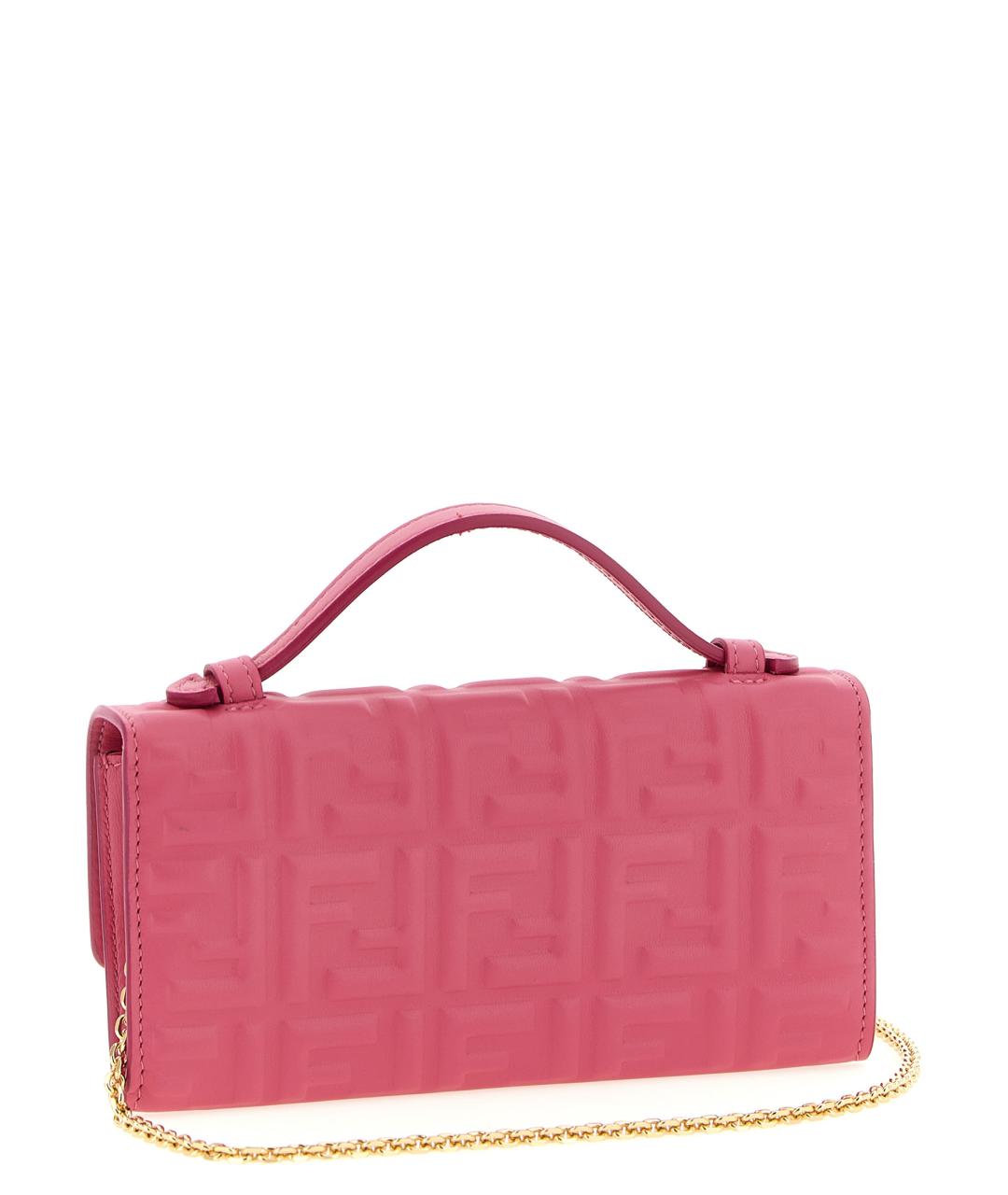 FENDI Фуксия кожаный кошелек, фото 2