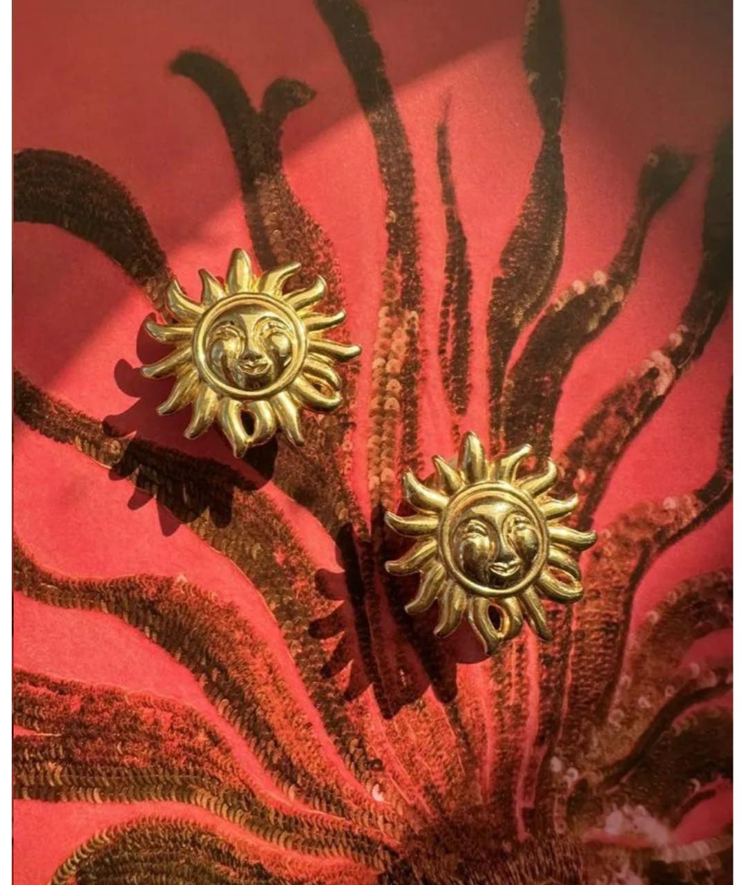 VERSACE Золотые металлические клипсы, фото 3