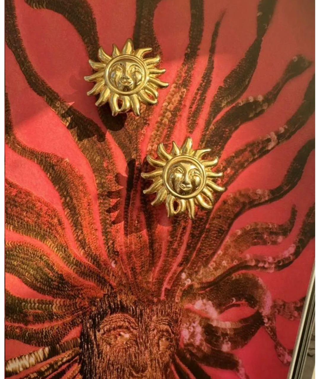 VERSACE Золотые металлические клипсы, фото 4