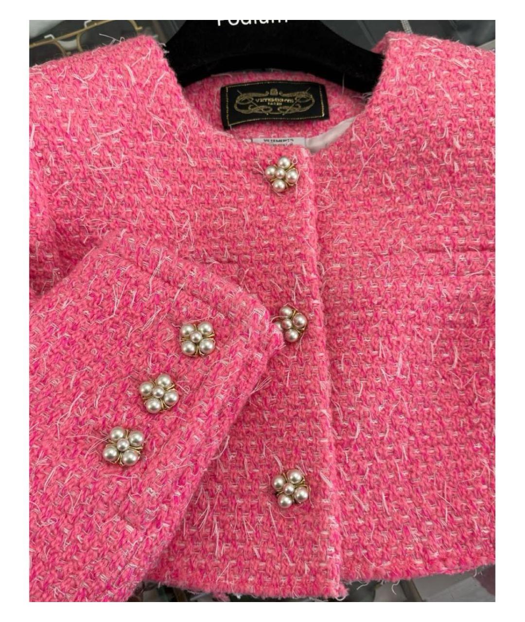 VETEMENTS Фуксия жакет/пиджак, фото 3