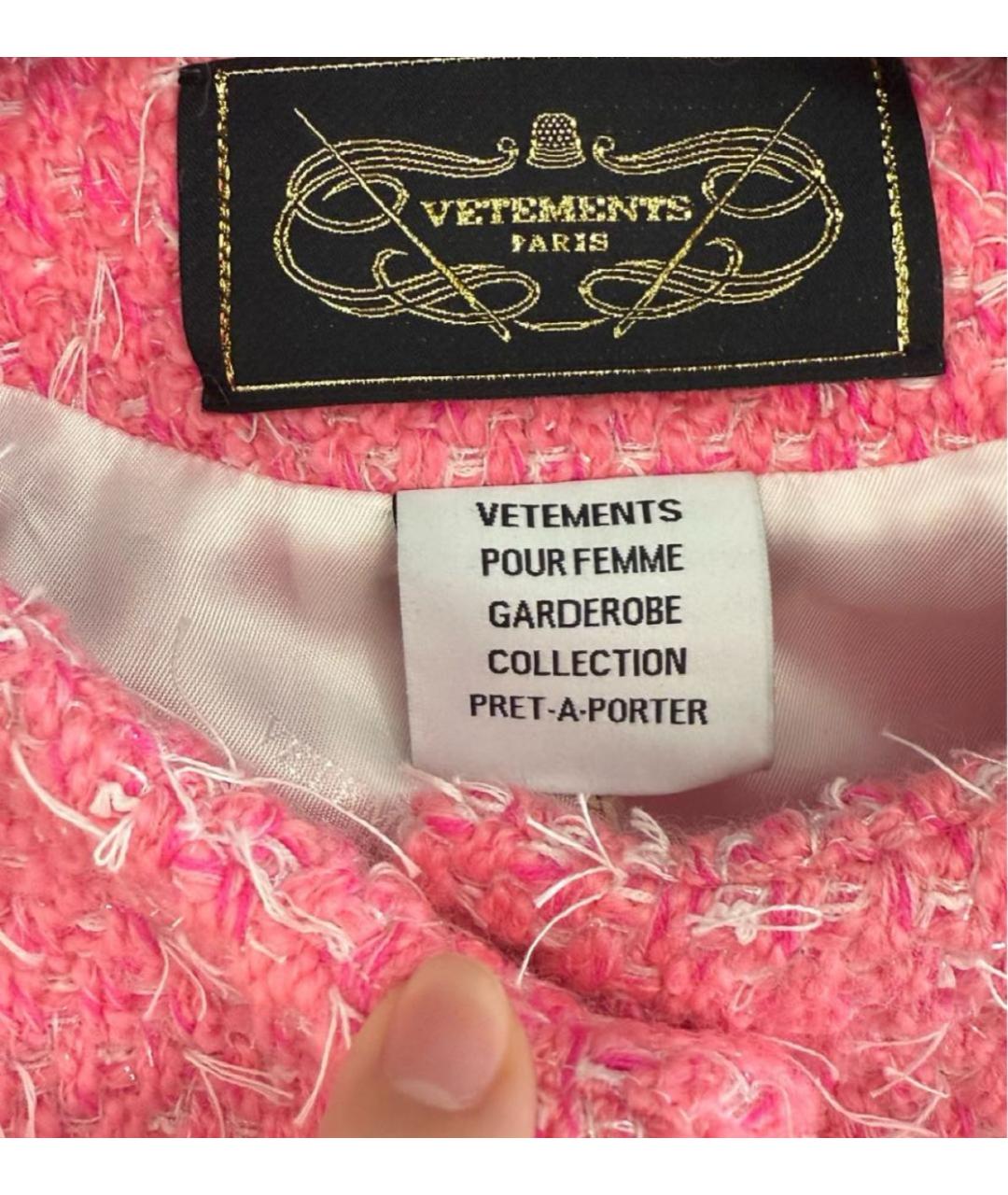 VETEMENTS Фуксия жакет/пиджак, фото 4