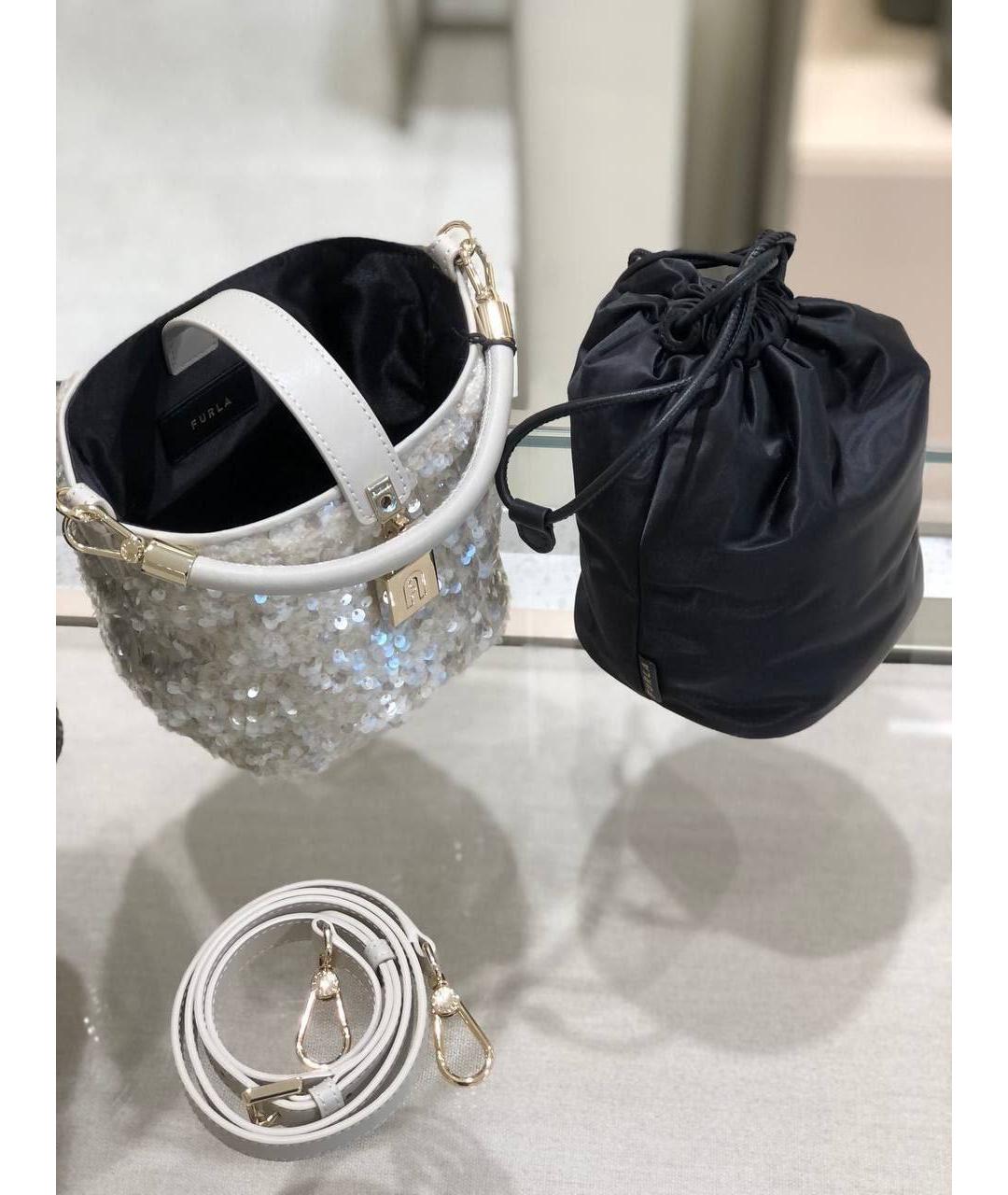 FURLA Бежевая сумка с короткими ручками, фото 5