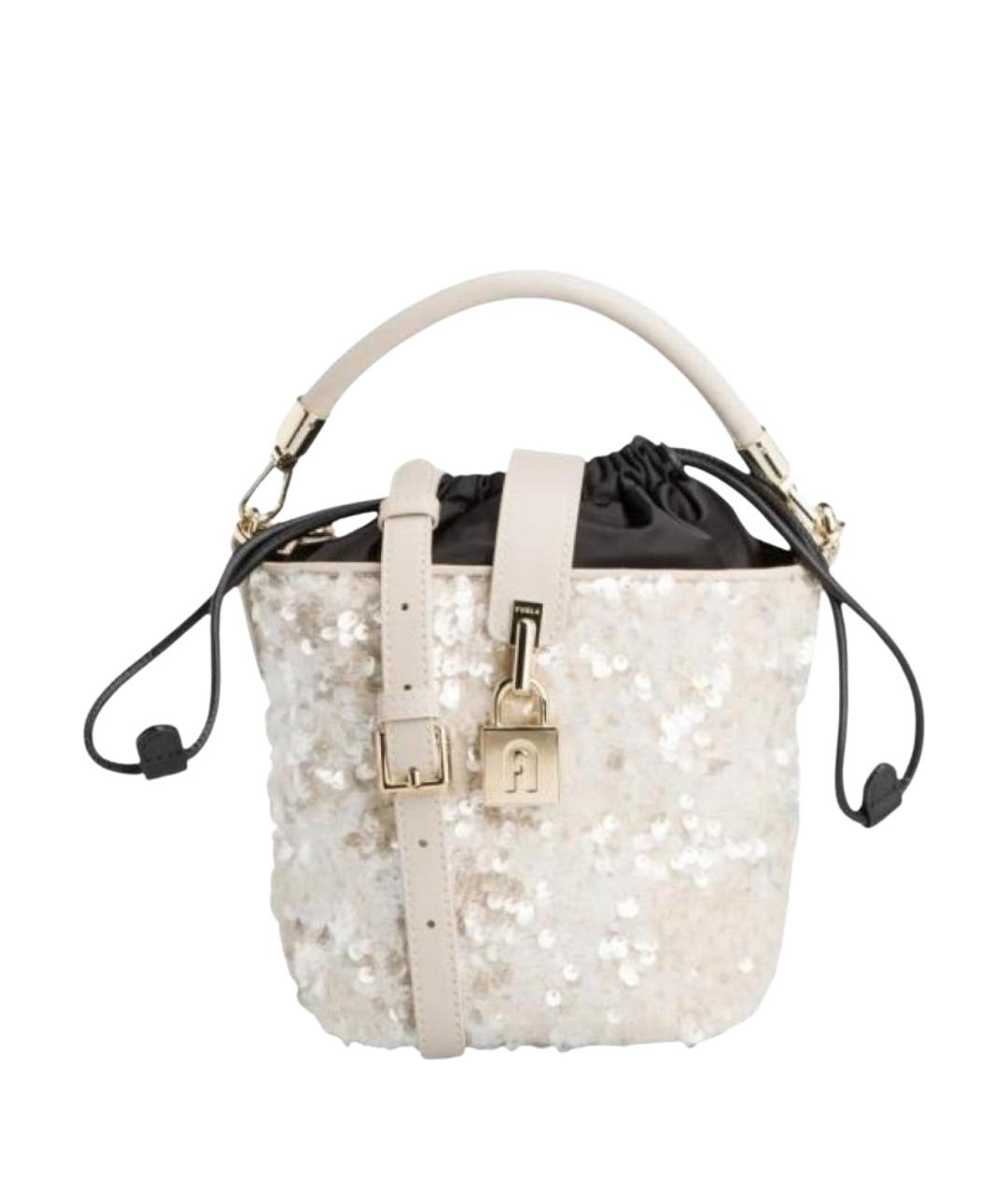 FURLA Бежевая сумка с короткими ручками, фото 1