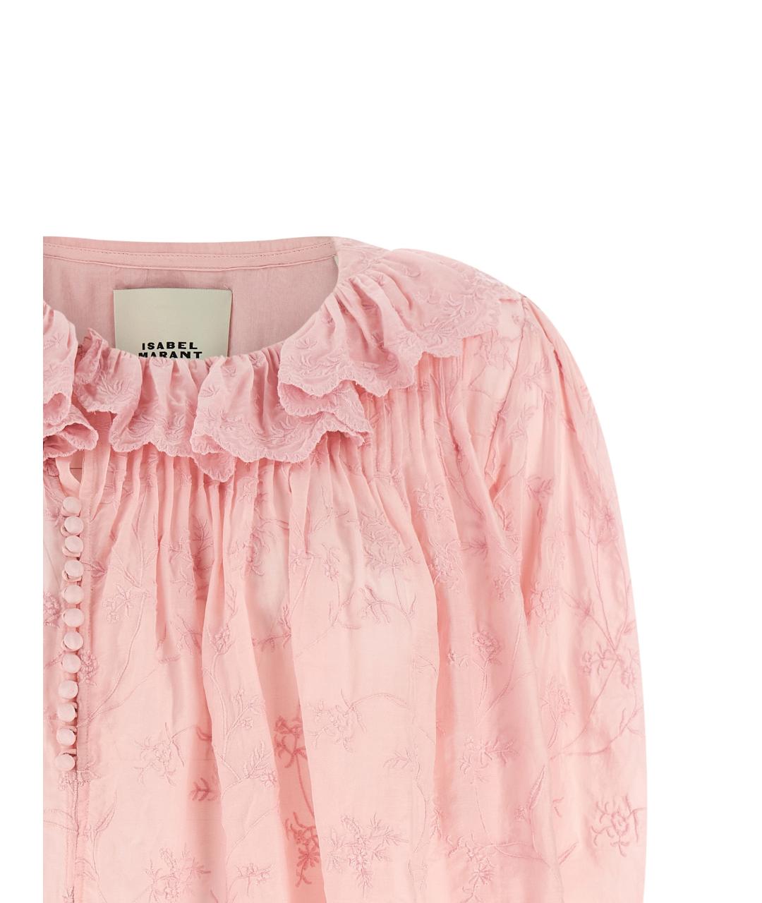 ISABEL MARANT Розовая хлопковая блузы, фото 3