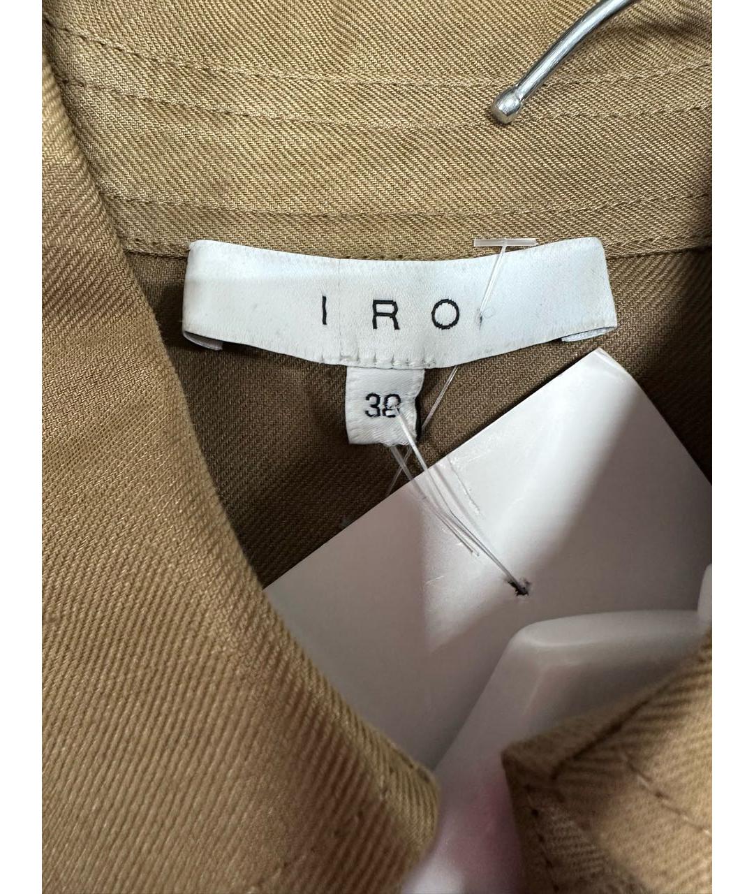 IRO Горчичное льняное повседневное платье, фото 5