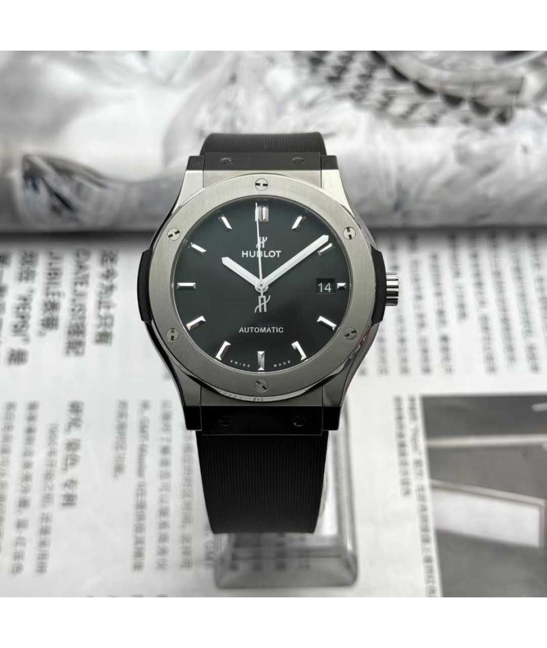 HUBLOT Черные часы, фото 2