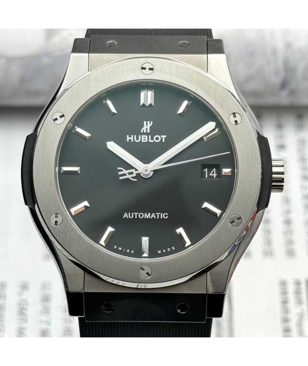 HUBLOT Черные часы, фото 3