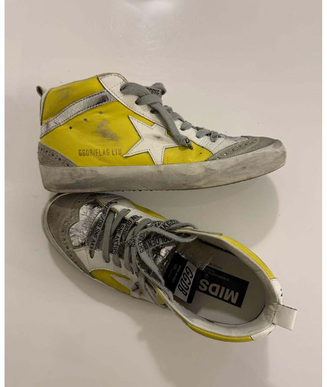 GOLDEN GOOSE DELUXE BRAND Желтые кеды, фото 7