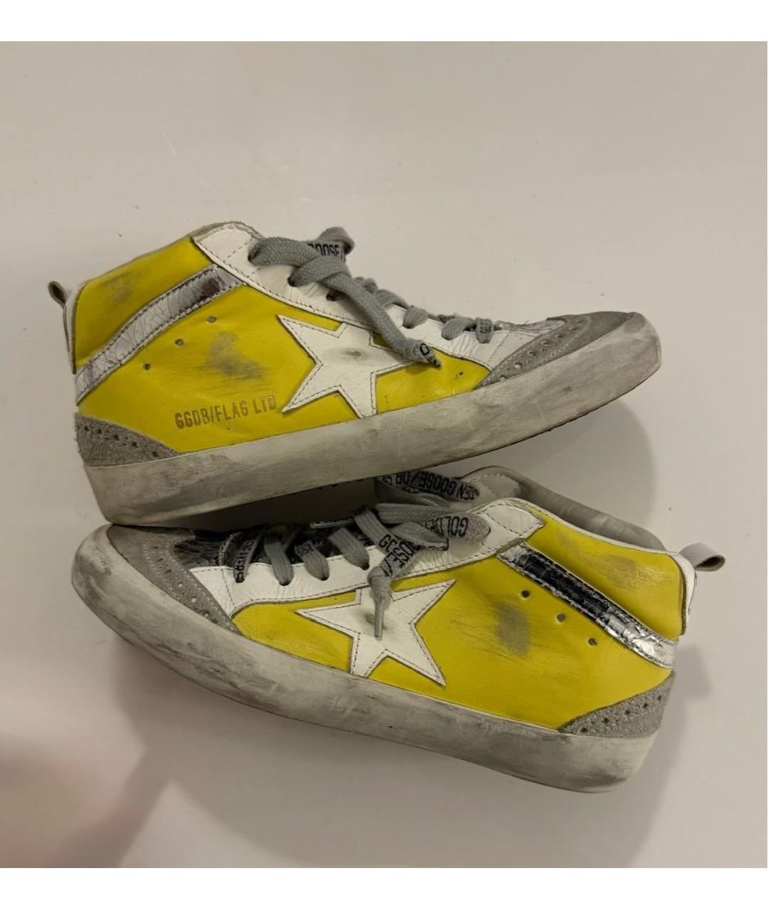 GOLDEN GOOSE DELUXE BRAND Желтые кеды, фото 4