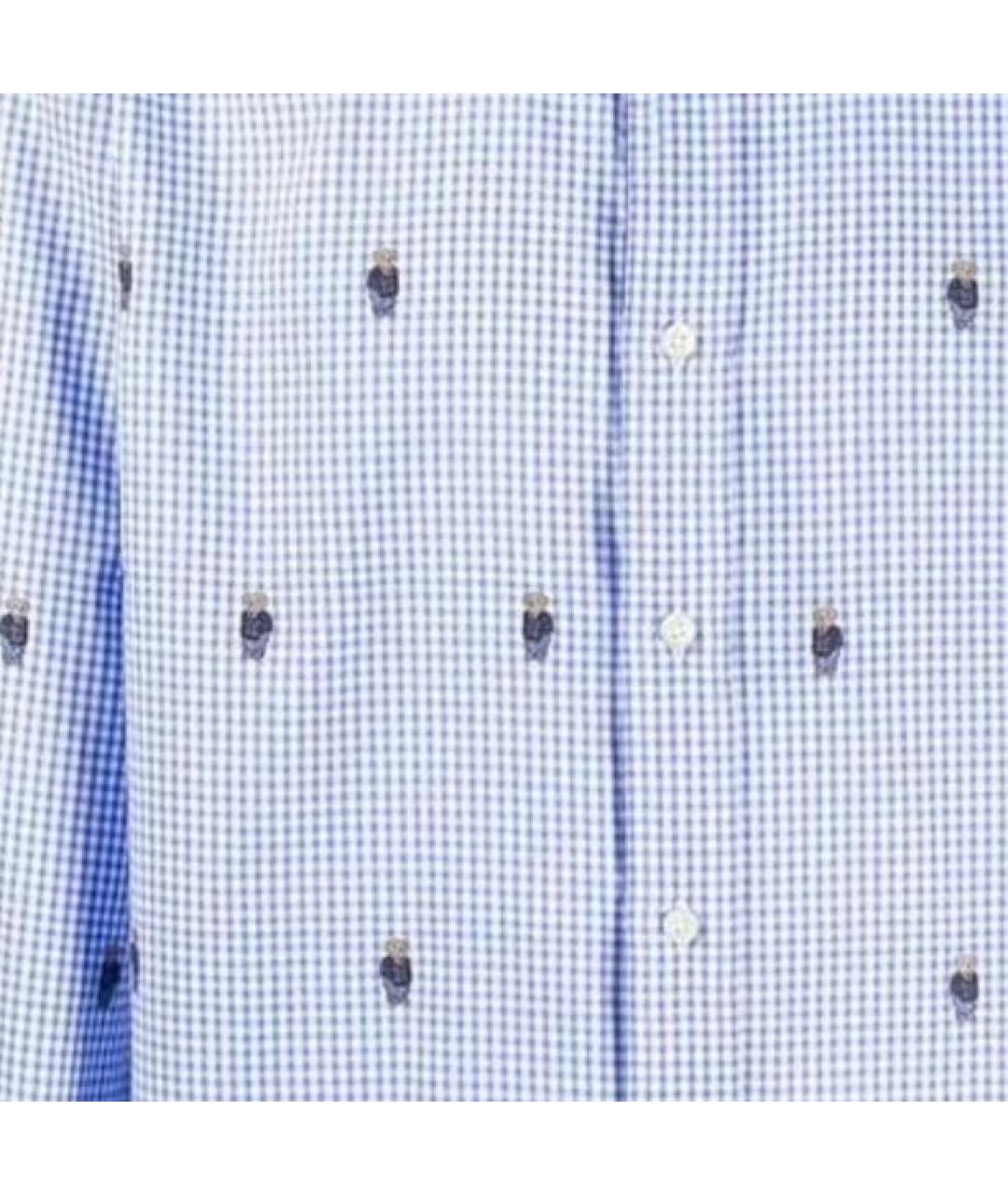 POLO RALPH LAUREN Синяя хлопковая рубашка, фото 4