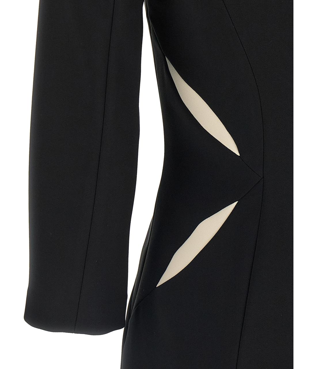 ELISABETTA FRANCHI Черный полиэстеровый сарафан, фото 4