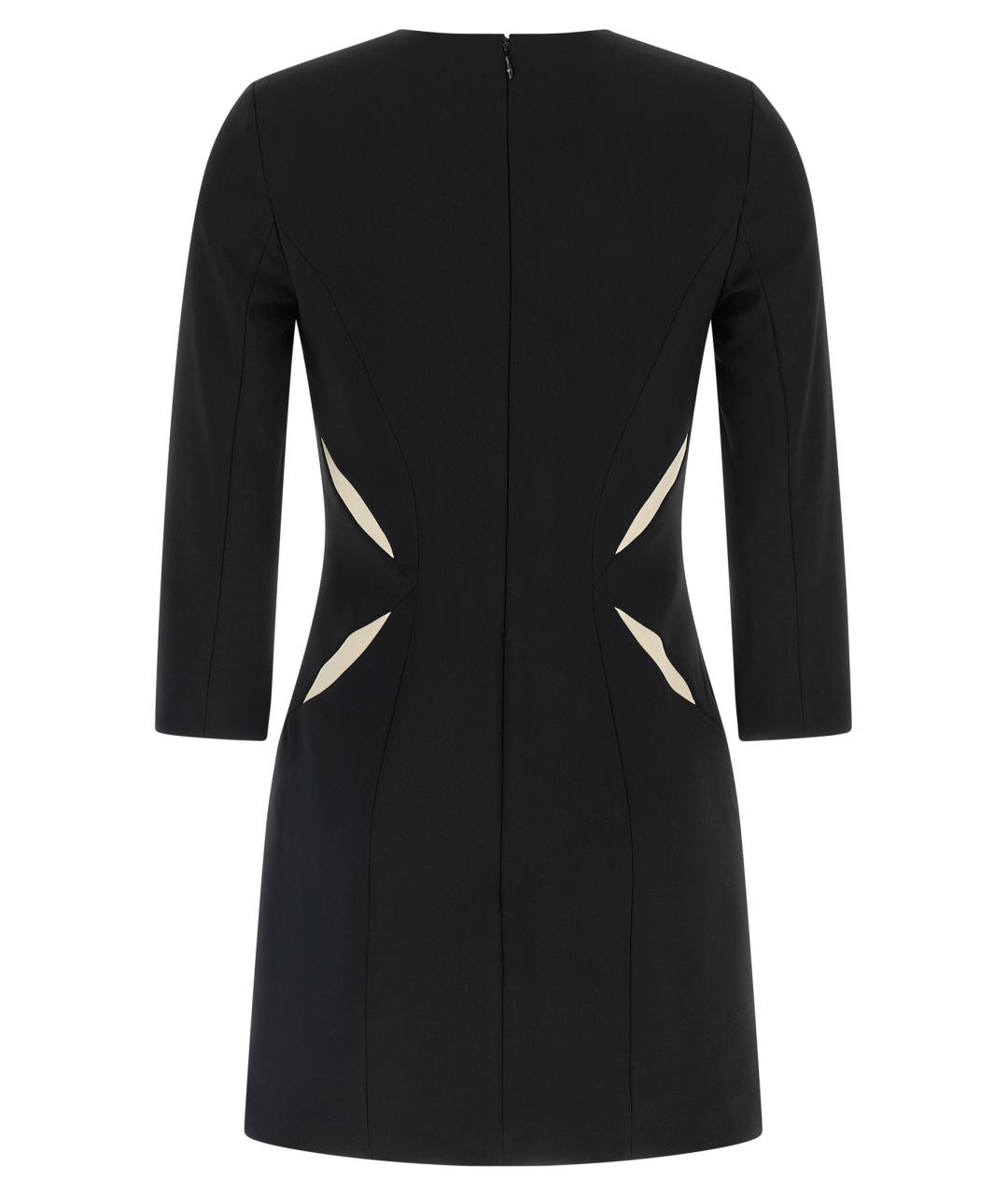 ELISABETTA FRANCHI Черный полиэстеровый сарафан, фото 2