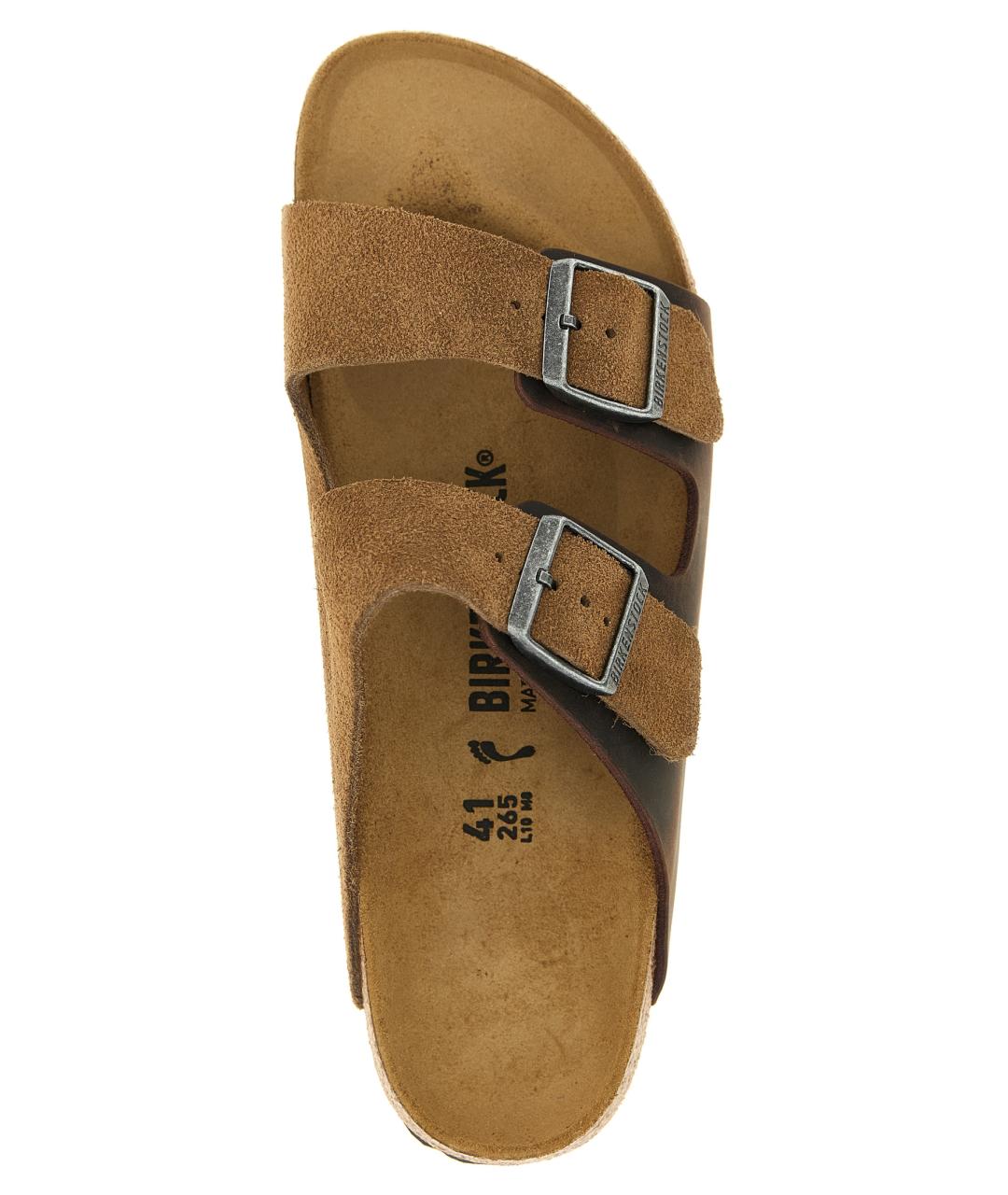 BIRKENSTOCK Коричневые замшевые сандалии, фото 4