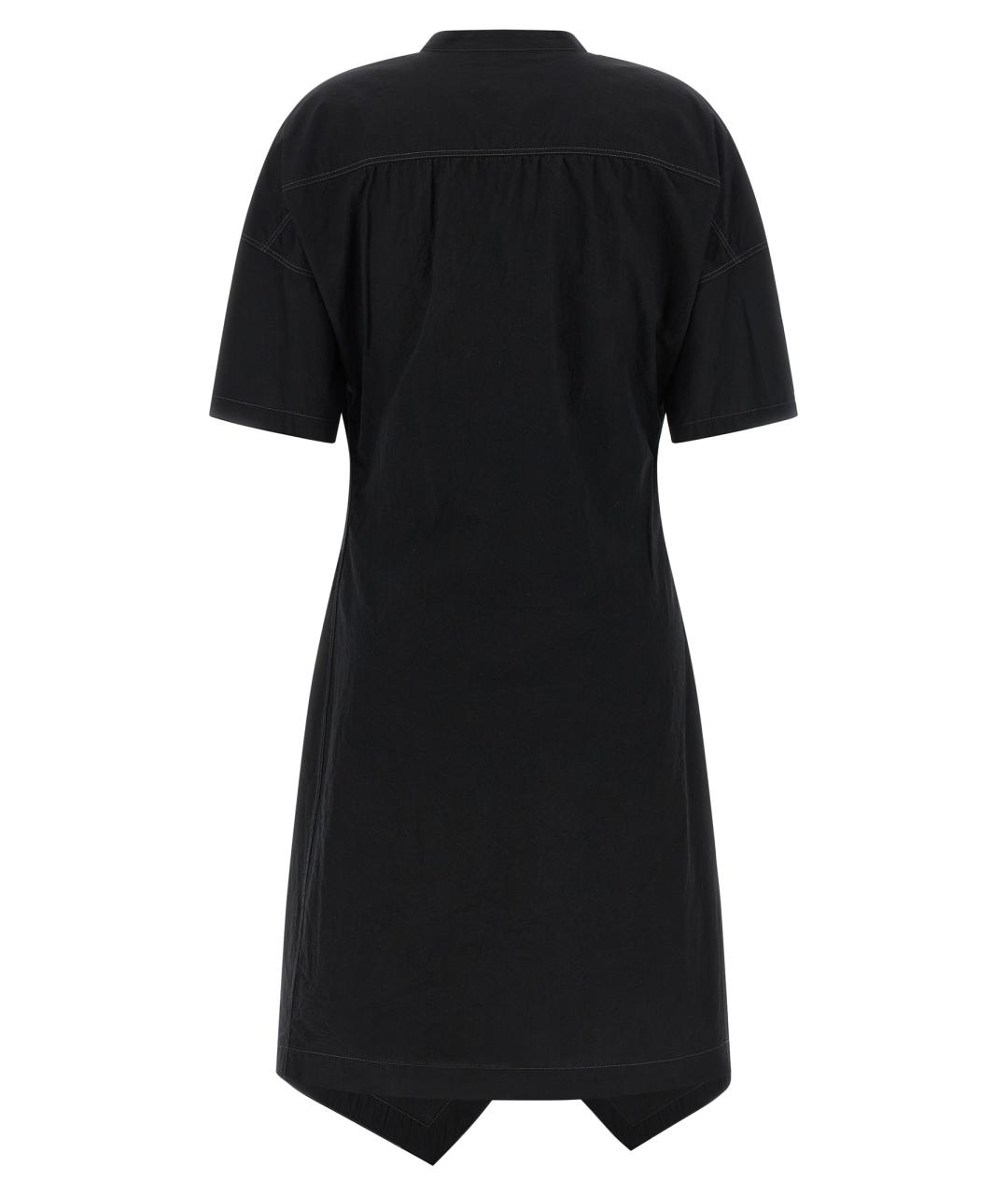 LEMAIRE Черное хлопковое платье, фото 3