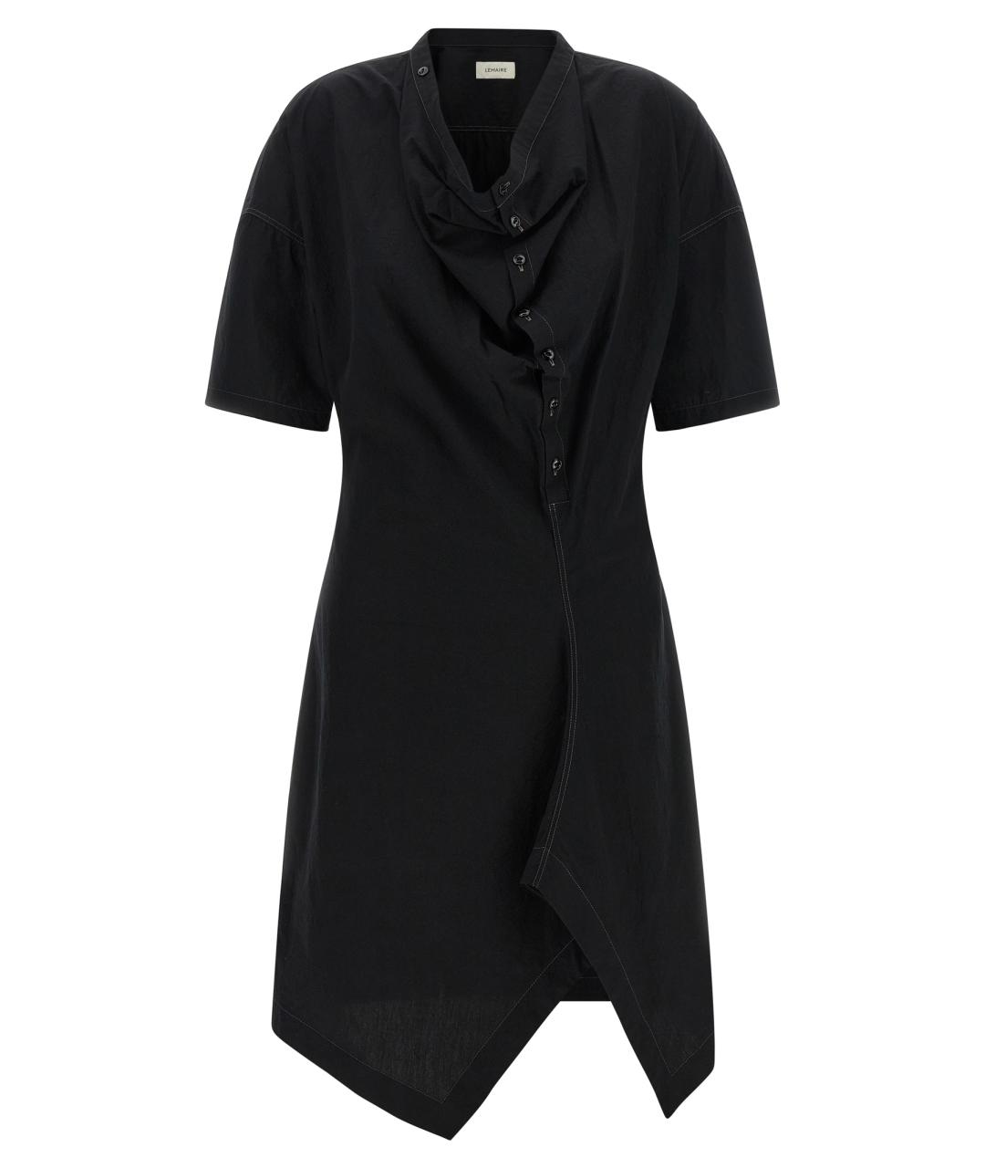 LEMAIRE Черное хлопковое платье, фото 1